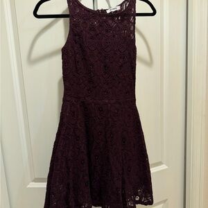 BB Dakota Burgundy Lace Dress